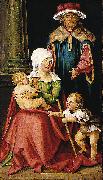 Hans von Kulmbach Mary Salome and Zebedee with their Sons James the Greater and John the Evangelist USA oil painting artist